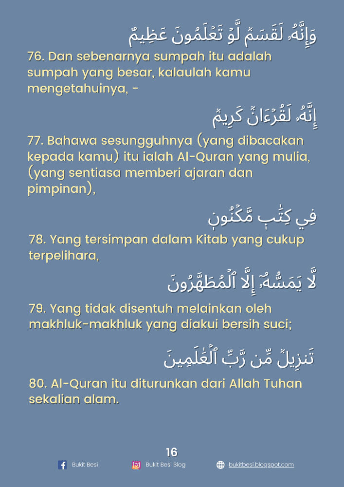 Dalam tulisan Arab dan Latin