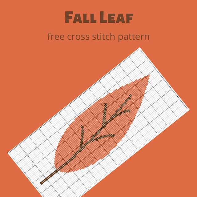 Fall tree - free cross stitch pattern