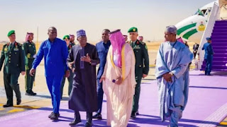 President Tinubu Arrives in Riyadh for World Economic Forum