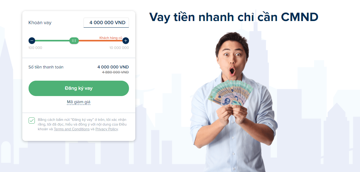 vay nhanh chỉ cần cmnd