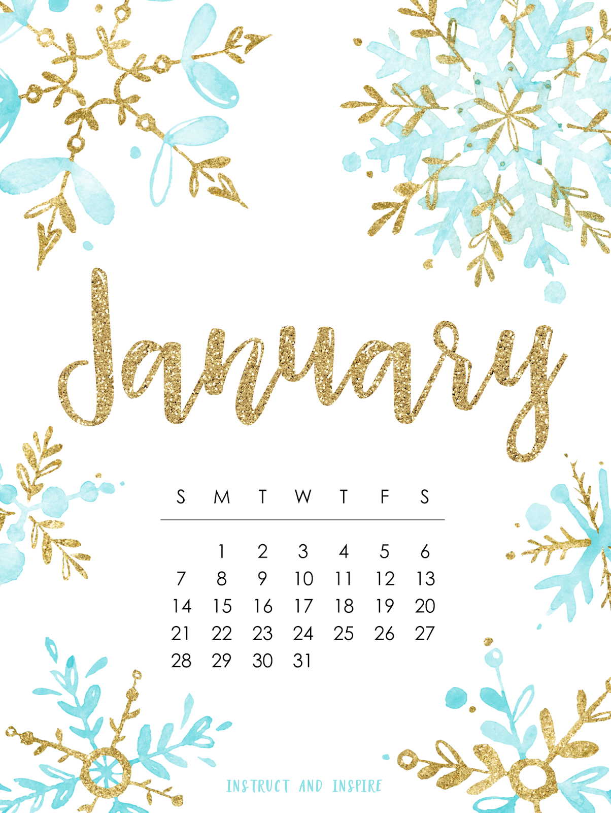 January 2018 Wallpapers Instruct And Inspire