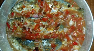 Resepi Ikan Kembung Kukus Mandi Air Asam