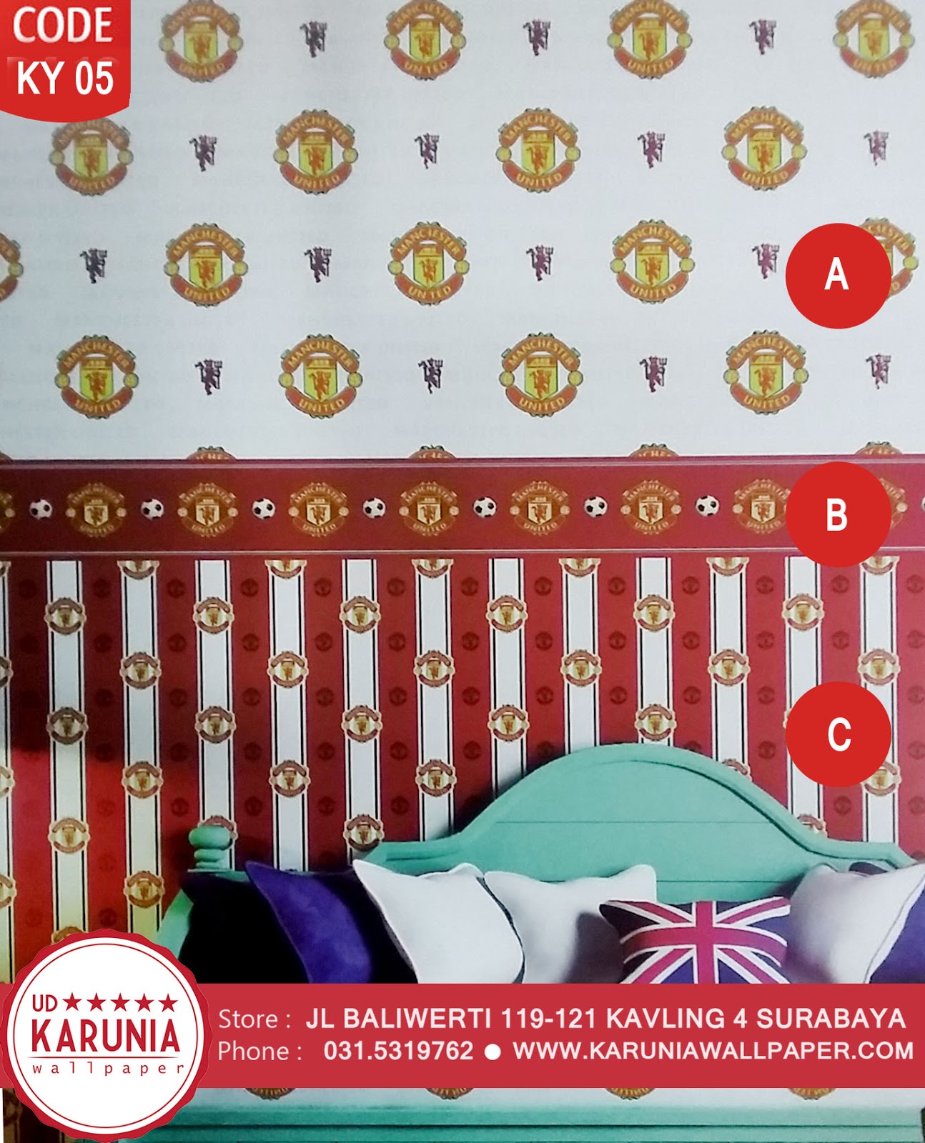 KOLEKSI WALLPAPER DINDING MOTIF BOLA KARUNIA WALLPAPER SURABAYA