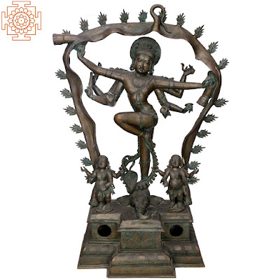 Shiva Gaja Samhara Bronze Statue