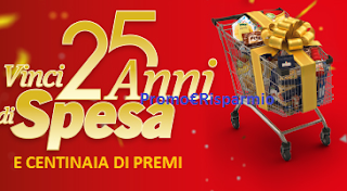 Logo Con Lidl vinci 25 anni di spesa: oltre 1.000 buoni e un super premio da 65.000 euro !