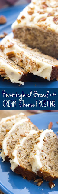 Hummingbird Bread with Cream Cheese Frosting