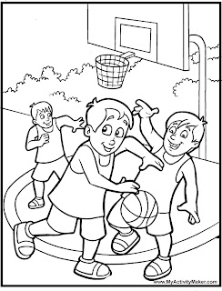 Basketball Coloring Pages