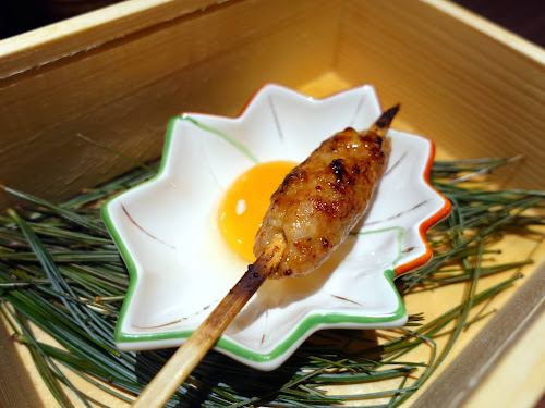 CHOU CHOU Yakitori (兆鳥) new Japanese chicken skewer restaurant Tsim Sha Tsui Hong Kong - Smoked Tsukune (煙燻雞肉丸)