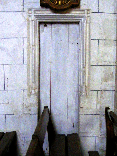 Door to belfry, Concremiers, Indre, France. Photo by Loire Valley Time Travel.