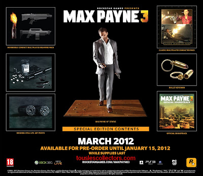 jeu Max Payne 3 Edition Speciale Collector