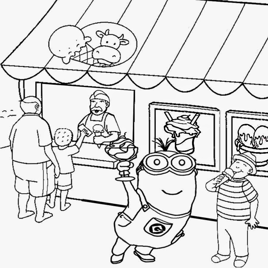 Download LETS COLORING BOOK: Kids Costume Minion Coloring Pages Banana Drawing Free Activities.