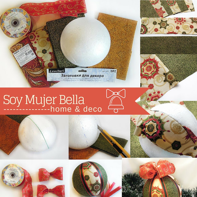 craft bola para el árbol de navidad