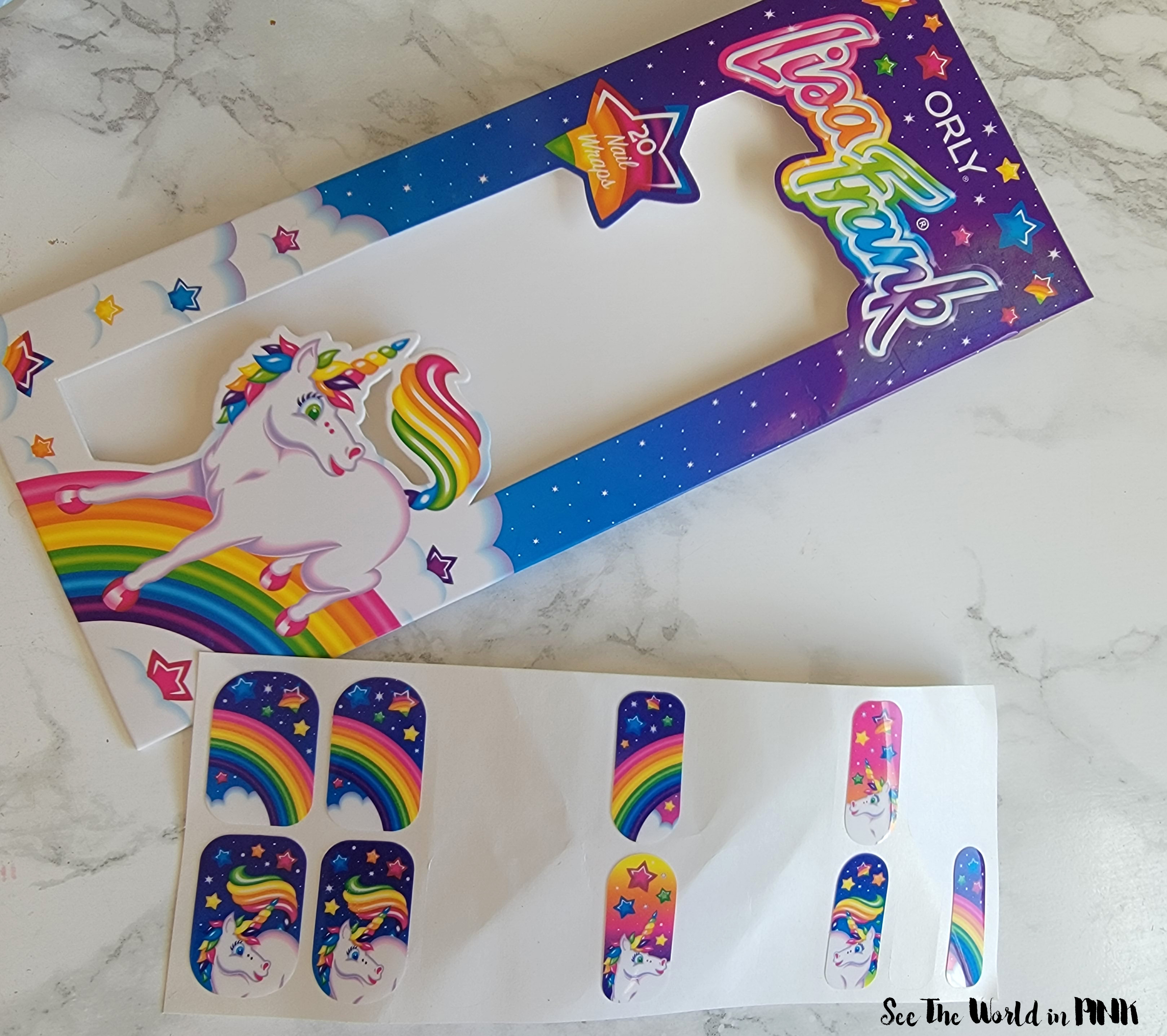 Manicure Tuesday - ORLY x Lisa Frank Nail Wraps in Markie Unicorn