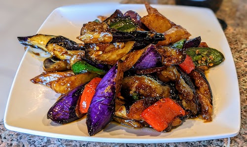 Eggplant & garlic sauce
