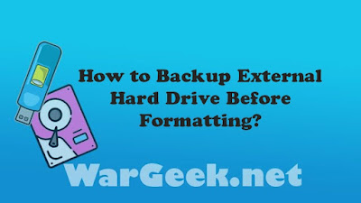 How to Backup External Hard Drive Before Formatting?