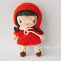 caperucita roja amigurumi patron gratis