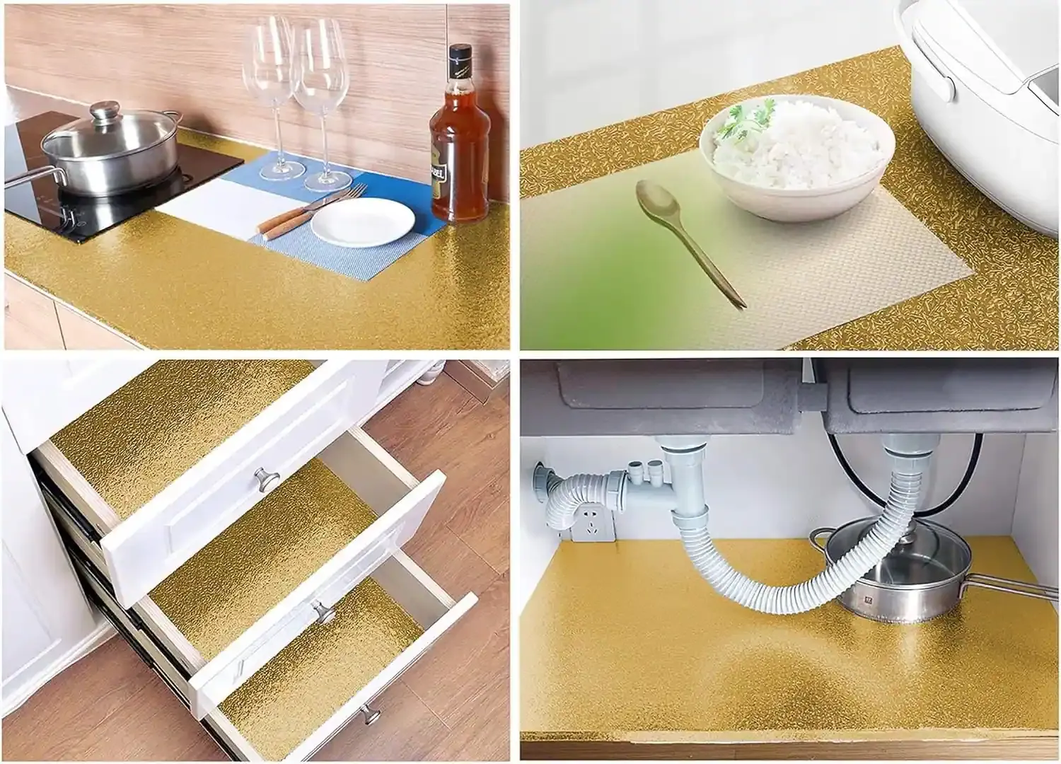gold kitchen wallpaper