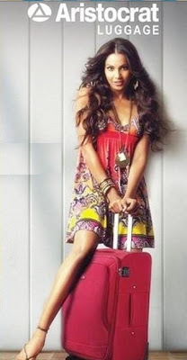 Bipasha Basu endorses Aristocrat Luggage Brand