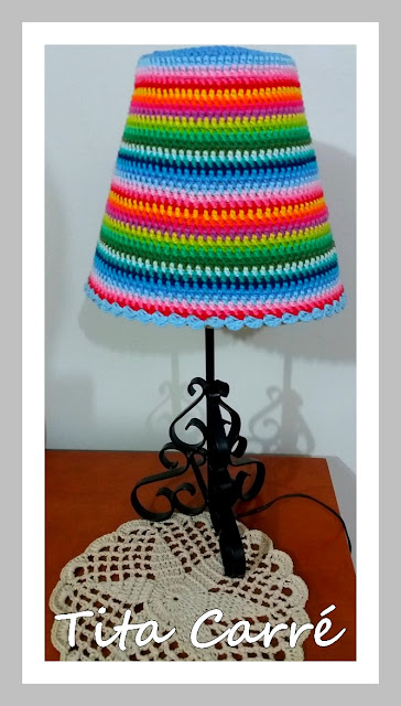 Cúpula Colorido em Crochet