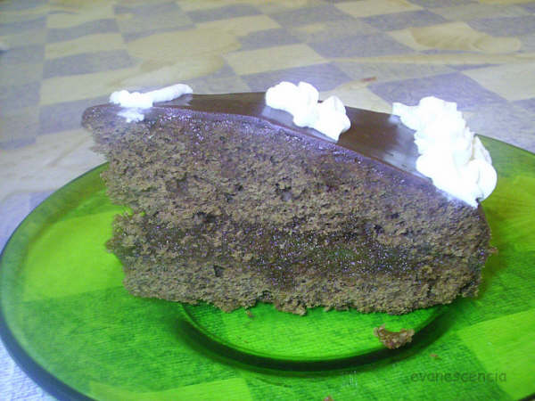 trozo tarta Sacher