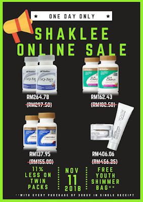 11.11 Shaklee Beautiful Online Shopping Sale 2018