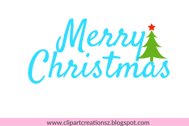 Merry Christmas Word Art Free for Decoration 1