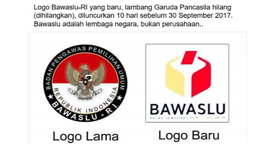 GEGER Bawaslu Ganti Logo Hilangkan Garuda  Pancasila  