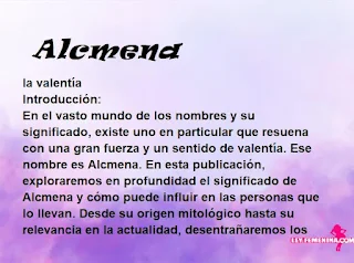 significado del nombre Alcmena