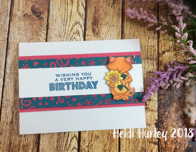 Wishing you a very happy birthday by Heidi features Newton's Sunflower by Newton's Nook Designs; #newtonsnook