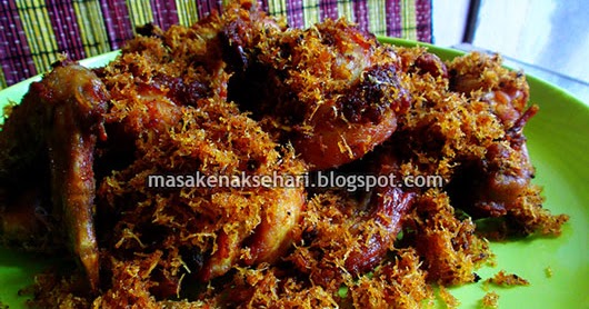 Resep Ayam Goreng Gurih Bumbu Kelapa