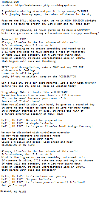 Lisa Hi Five Lyrics Translation