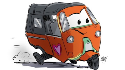 Gambar mobil lucu kartun