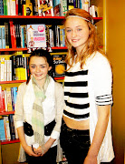 Maisie Williams and Sophie Turner at the November 4th Belfast book signing (maisie williams and sophie turner)