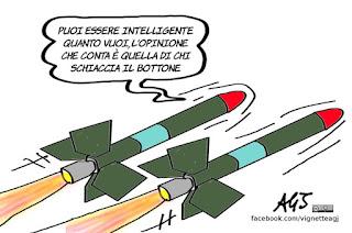 attacco Usa, siria, bombe intelligenti, missili tomhawk, vignetta, satira