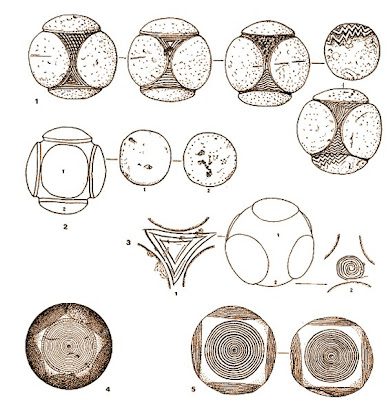 piedras esféricas talladas