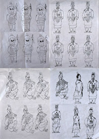 The second student, Zhou Feng offered to draw one hundred terracotta warriors instead, a task he took two hours to complete.