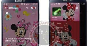 BBM MOD Windows Phone Minnie Mouse v3.0.1.25 APK Terbaru 