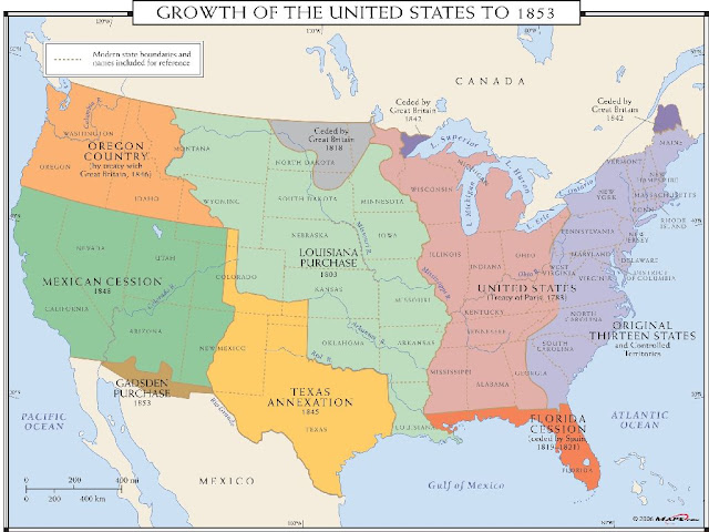 Growth Of The United States Map 