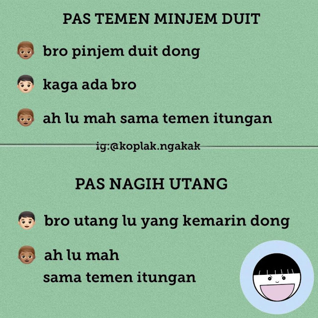 15 Meme 'Tipe Teman' dari Obrolan Lucu Ini Wajib Tau Banget