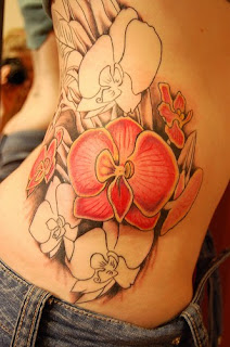 Beautiful Flower Orchid Tattoo Art