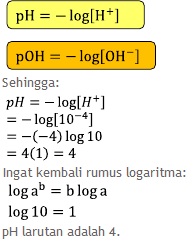 Teori Asam Basa, Contoh Soal dan Pembahasan