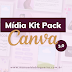 Mídia Kit Pack: + de 90 Páginas Editáveis do Canva
