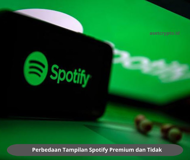 Perbedaan Tampilan Spotify Premium dan Tidak