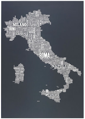Карта Италии названия городов