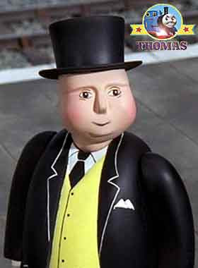 Thomas the tank engine Sir Topham Hatt the Fat controller railway manager says Patience is a virtue