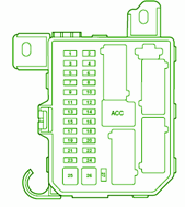 FORD Fuse Box Diagram  Fuse Box Ford 2001 Escape Diagram