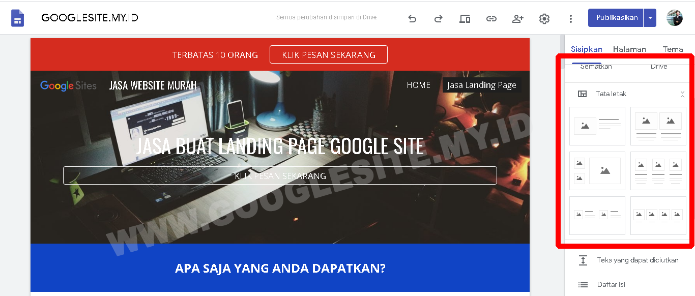 Jasa Landing Page Bagus Murah Terpercaya