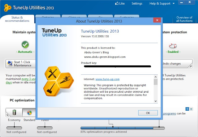 Free Download TuneUp Utilities 2013 v13.0.3000.138 Terbaru