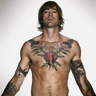 chest piece tattoo. guy tattoo. hot guy tattoos.