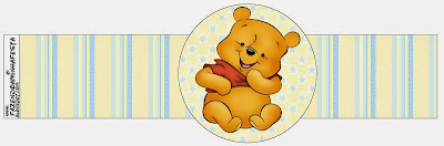 Winnie the Pooh Bebé: Imprimibles Gratis para Fiestas.